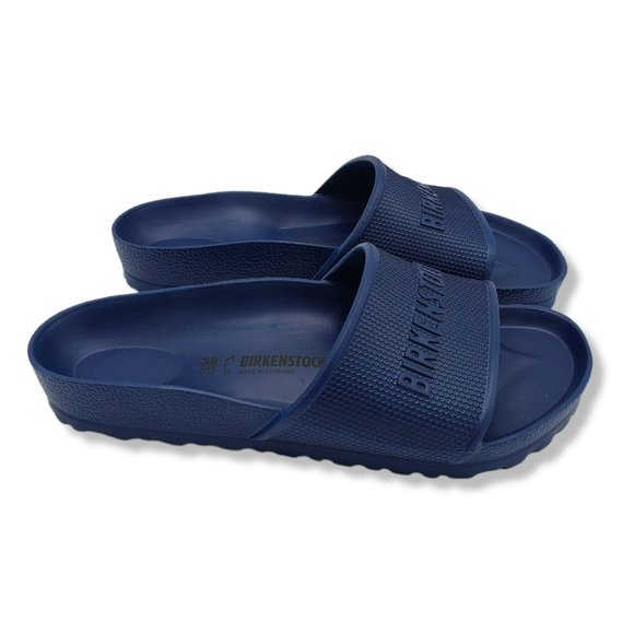 Birkenstock Barbados EVA Slide Sandals Womens US 7 EUR 38 Navy Blue Waterproof - Picture 2 of 9